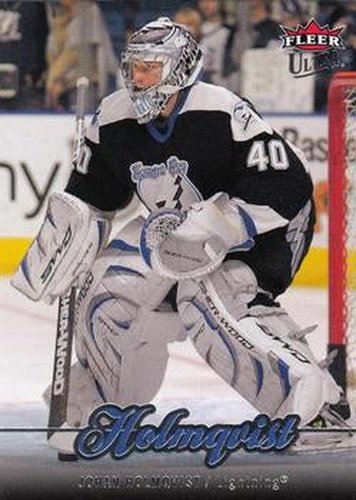 #23 Johan Holmqvist - Tampa Bay Lightning - 2007-08 Ultra Hockey