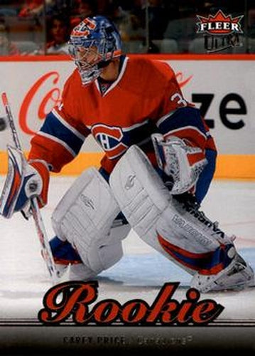 #251 Carey Price - Montreal Canadiens - 2007-08 Ultra Hockey