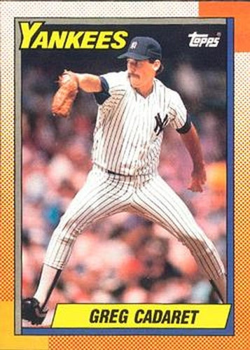 #659 Greg Cadaret - New York Yankees - 1990 O-Pee-Chee Baseball