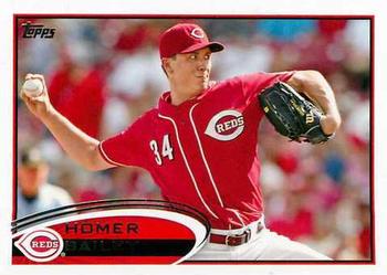 #659 Homer Bailey - Cincinnati Reds - 2012 Topps Baseball