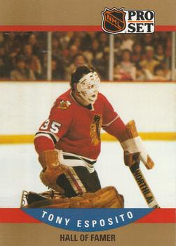 #659 Tony Esposito - Chicago Blackhawks - 1990-91 Pro Set Hockey