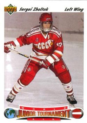#659 Sergei Zholtok - CIS - 1991-92 Upper Deck Hockey