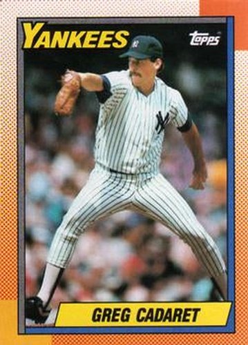 #659 Greg Cadaret - New York Yankees - 1990 Topps Baseball