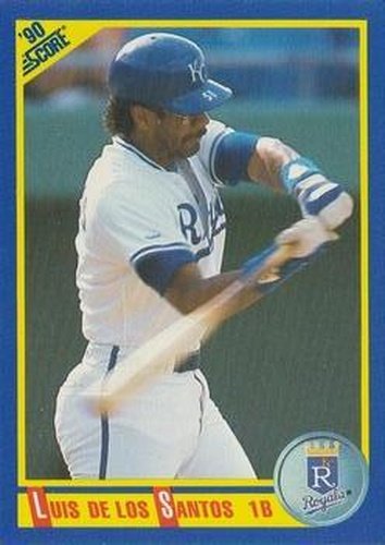 #659 Luis de los Santos - Kansas City Royals - 1990 Score Baseball