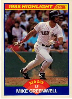 #659 Mike Greenwell - Boston Red Sox - 1989 Score Baseball