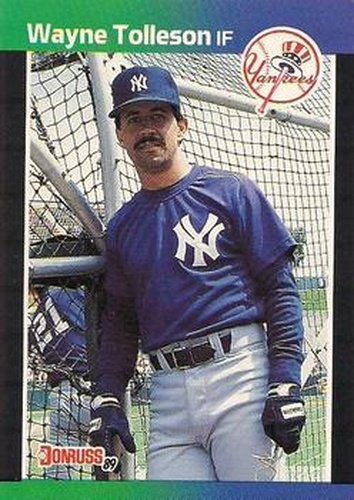 #659 Wayne Tolleson - New York Yankees - 1989 Donruss Baseball