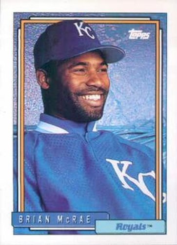 #659 Brian McRae - Kansas City Royals - 1992 Topps Baseball