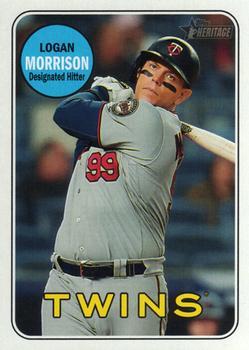 #659 Logan Morrison - Minnesota Twins - 2018 Topps Heritage Baseball