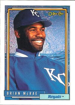 #659 Brian McRae - Kansas City Royals - 1992 O-Pee-Chee Baseball
