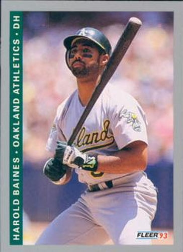 #659 Harold Baines - Oakland Athletics - 1993 Fleer Baseball