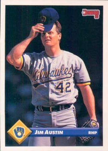 #659 Jim Austin - Milwaukee Brewers - 1993 Donruss Baseball