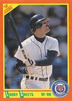#65T Larry Sheets - Detroit Tigers - 1990 Score Rookie & Traded Baseball