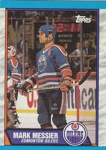 #65 Mark Messier - Edmonton Oilers - 1989-90 Topps Hockey