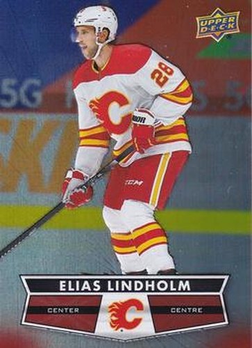 #65 Elias Lindholm - Calgary Flames - 2021-22 Upper Deck Tim Hortons Hockey