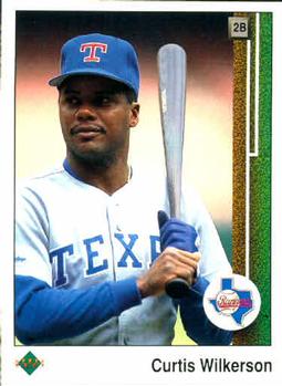 #465 Curtis Wilkerson - Texas Rangers - 1989 Upper Deck Baseball