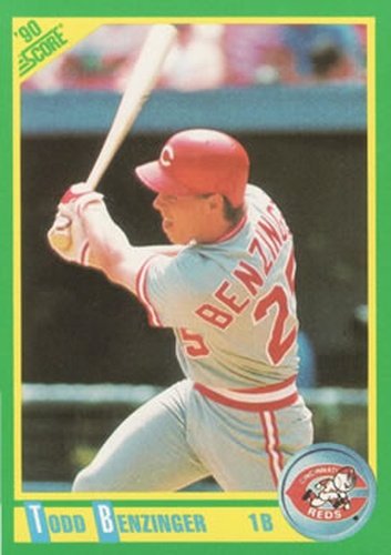 #65 Todd Benzinger - Cincinnati Reds - 1990 Score Baseball