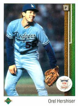 #665 Orel Hershiser - Los Angeles Dodgers - 1989 Upper Deck Baseball