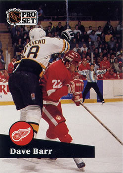 #65 Dave Barr - 1991-92 Pro Set Hockey