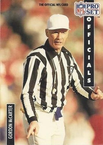#365 Gordon McCarter - - 1991 Pro Set Football