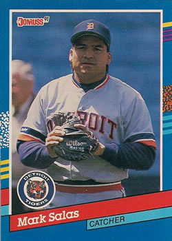 #65 Mark Salas - Detroit Tigers - 1991 Donruss Baseball