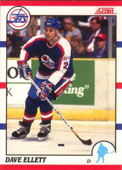 #65 Dave Ellett - Winnipeg Jets - 1990-91 Score Canadian Hockey