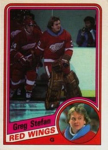 #65 Greg Stefan - Detroit Red Wings - 1984-85 O-Pee-Chee Hockey