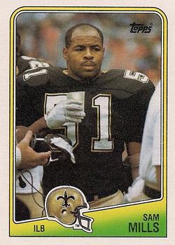 #65 Sam Mills - New Orleans Saints - 1988 Topps Football