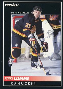#65 Jyrki Lumme - Vancouver Canucks - 1992-93 Pinnacle Canadian Hockey