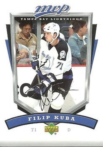 #265 Filip Kuba - Tampa Bay Lightning - 2006-07 Upper Deck MVP Hockey