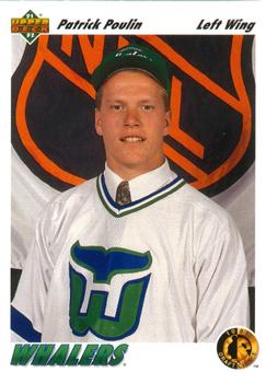 #65 Patrick Poulin - Hartford Whalers - 1991-92 Upper Deck Hockey