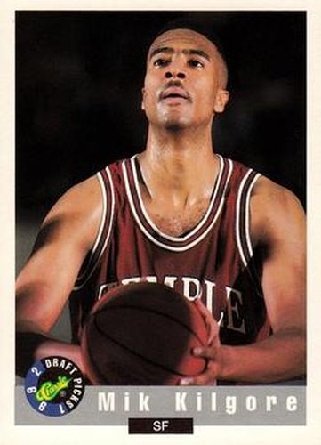 #65 Mik Kilgore - Temple Owls - 1992 Classic Draft Basketball