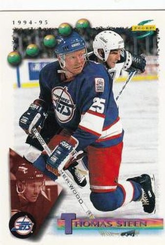 #65 Thomas Steen - Winnipeg Jets - 1994-95 Score Hockey