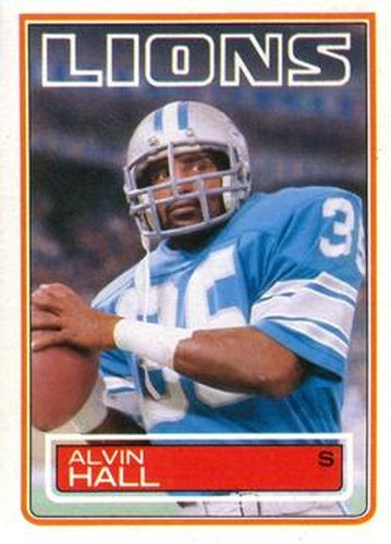 #65 Alvin Hall - Detroit Lions - 1983 Topps Football