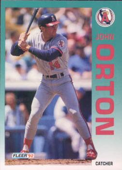 #65 John Orton - California Angels - 1992 Fleer Baseball