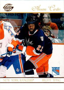 #65 Anson Carter - New York Rangers - 2003-04 Pacific Supreme Hockey