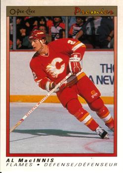 #65 Al MacInnis - Calgary Flames - 1990-91 O-Pee-Chee Premier Hockey
