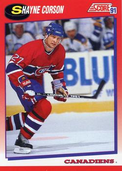 #65 Shayne Corson - Montreal Canadiens - 1991-92 Score Canadian Bilingual Hockey