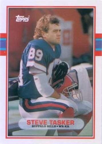 #65T Steve Tasker - Buffalo Bills - 1989 Topps Traded Football