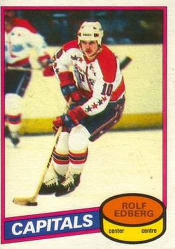 #65 Rolf Edberg - Washington Capitals - 1980-81 O-Pee-Chee Hockey