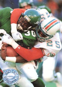 #65 Louis Oliver - Miami Dolphins - 1991 Pro Set Platinum Football