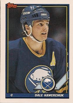 #65 Dale Hawerchuk - Buffalo Sabres - 1991-92 Topps Hockey