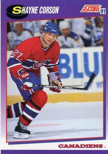 #65 Shayne Corson - Montreal Canadiens - 1991-92 Score American Hockey