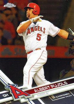 #65 Albert Pujols - Los Angeles Angels - 2017 Topps Chrome Baseball
