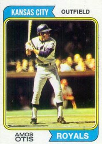 #65 Amos Otis - Kansas City Royals - 1974 Topps Baseball