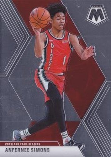 #65 Anfernee Simons - Portland Trail Blazers - 2019-20 Panini Mosaic Basketball