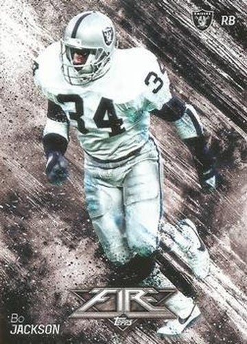 #65 Bo Jackson - Los Angeles Raiders - 2014 Topps Fire Football