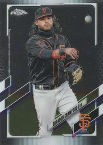 #65 Brandon Crawford - San Francisco Giants - 2021 Topps Chrome Baseball