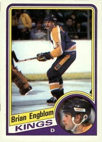 #65 Brian Engblom - Los Angeles Kings - 1984-85 Topps Hockey