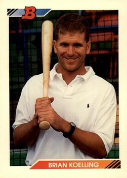 #65 Brian Koelling - Cincinnati Reds - 1992 Bowman Baseball