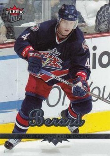 #65 Bryan Berard - Columbus Blue Jackets - 2005-06 Ultra Hockey